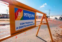 Petrolina: Avenida Brasil passa por interdição parcial nesta quarta (3) e quinta-feira (4) para obra de implantação de rede de esgoto