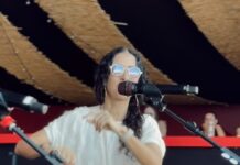 Marisa Monte faz passagem de som no pátio Ana das Carrancas para show de estreia desta noite no São João de Petrolina