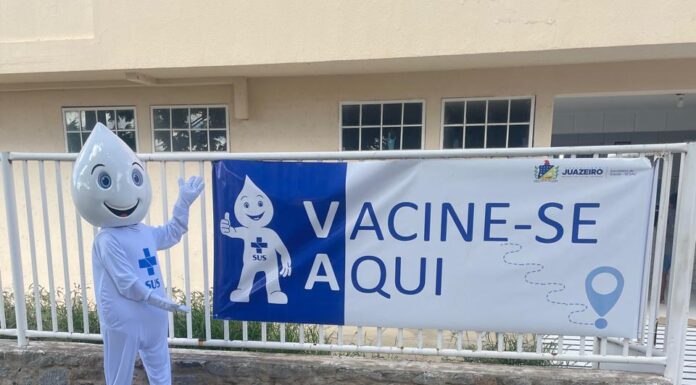 Giro Zé Gotinha segue percorrendo Juazeiro com vacinação itinerante contra a Influenza
