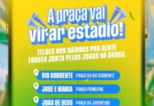 Telões serão instalados em praças de Petrolina para transmitir a estreia da Seleção Brasileira na Copa do Mundo neste sábado (13)