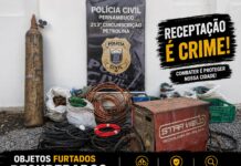 Polícia prende homem em flagrante por receptação de cabos elétricos, equipamentos e materiais de refrigeração em Petrolina