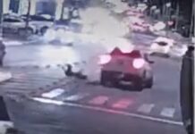 Motorista atropela duas pessoas em faixa de pedestres em Petrolina; confira o vídeo
