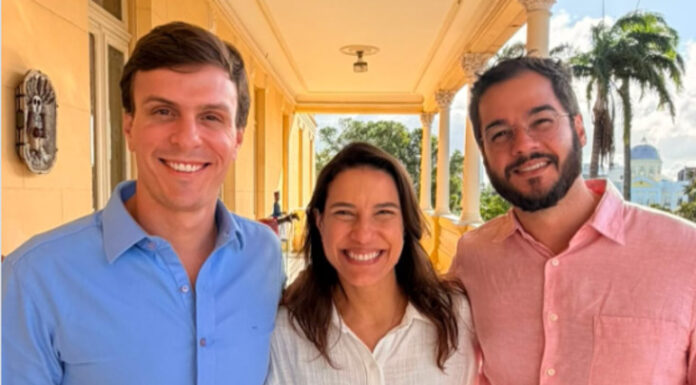 Miguel Coelho publica foto com Raquel Lyra e Túlio Gadêlha e reforça ofensiva por vaga na chapa
