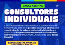 Oportunidade: SRHS abre seleção para contratar consultores individuais para o PROSAR/PE