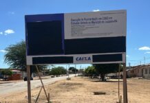 Placas de obras em Juazeiro tem publicidade institucional vedada em cumprimento à legislação eleitoral