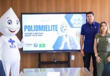 Prefeito Simão e primeira-dama Alinne Durando convocam pais para atualizar vacinação de crianças contra a poliomielite