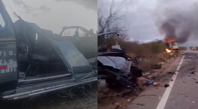Acidente com van de pacientes de Petrolândia e caminhão deixa pelo menos 7 mortos na PE-360, entre Floresta e Ibimirim