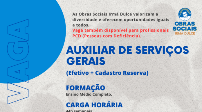 Hospital Regional de Juazeiro abre processo seletivo para contratação de auxiliar de serviços gerais
