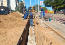 Prefeitura de Petrolina executa obra de drenagem na Orla para melhorar trânsito e evitar acúmulo de água