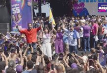 Em convenção que oficializou sua candidatura à reeleição, Raquel Lyra agradece a Miguel Coelho e segue com Eduardo da Fonte e Túlio Gadêlha