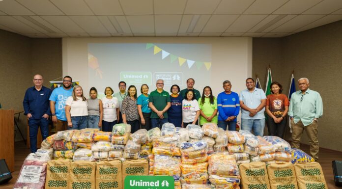 Unimed Vale do São Francisco doa 15 toneladas de alimentos