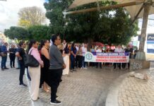 Sindicato dos Bancários de Petrolina e região adere à paralisação nacional e realiza protesto na praça do Bambuzinho