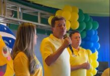 Mendonça Filho concede peso político, mas sem pedido direto de voto aos aliados Lara Cavalcanti e Carlos Britto em lançamento de campanha do PL em Petrolina
