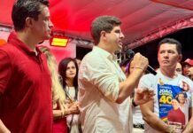 Em Correntes, João Campos defende reeleição de Lucas Ramos e destaca parceria com prefeito Edimilson da Bahia