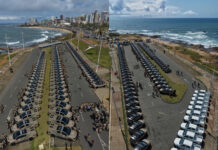 Bahia recebe 136 novas viaturas para reforçar frota operacional da Polícia Militar