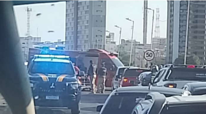 Atropelamento de pedestre deixa três feridos na ponte Presidente Dutra, entre Juazeiro e Petrolina