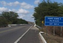 Previsão inicial para liberação de desvio provisório emergencial da ponte sobre o Rio Brígida, em Orocó, é de 30 dias, diz DNIT