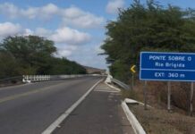 Previsão inicial para liberação de desvio provisório emergencial da ponte sobre o Rio Brígida, em Orocó, é de 30 dias, diz DNIT